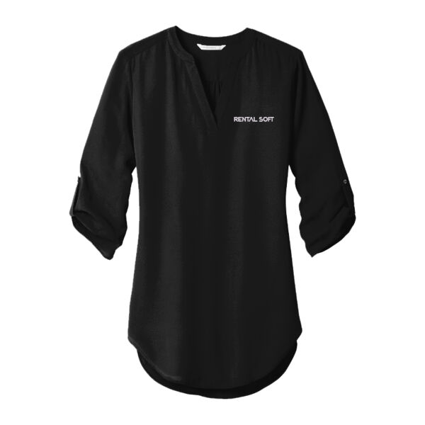 R7 Technologies - Ladies 3/4 Sleeve Tunic Blouse Thumbnail
